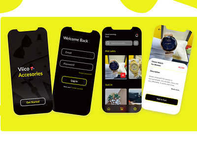 Viico Accessories mobile app ui design