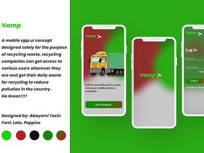 A waste recycling app concept