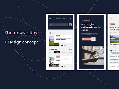 A news reading mobile app design