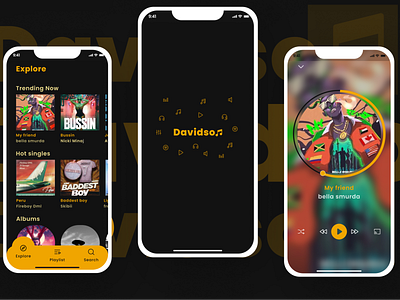 A music streaming app ui concept branding design graphic design icon illustration logo typography ui ux vector