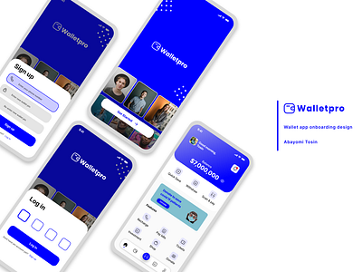 A mobile wallet onboarding design concept