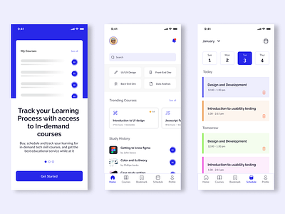 E-learning mobile app for tech courses