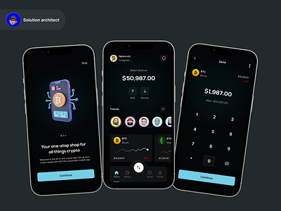 A crypto wallet app