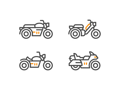 Motorcycles Icons