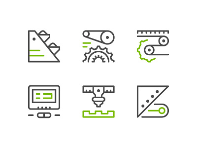 Industry Icons color flat icon industry line outline symbol
