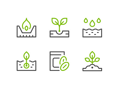 Seed Icons color flat icon line outline seed symbol
