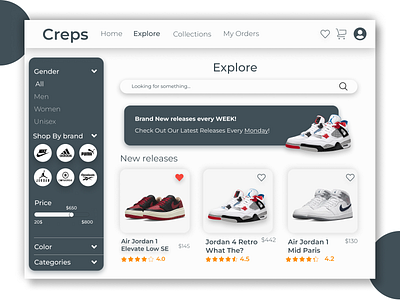 Sneakers Marketplace Website