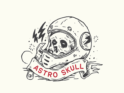 skull astronout skull