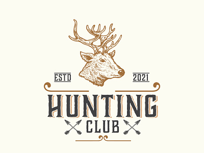 hunting adventure classic handmade handraw hunting illustration outdoor shooting vintage