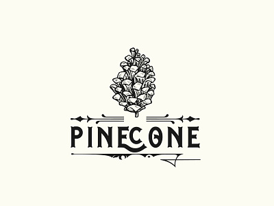 pinecone adventure classic design handmade handraw illustration outdoor pine vintage