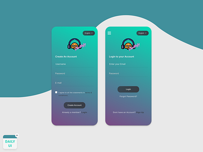 Daily UI - 01 Sign Up Screen ui