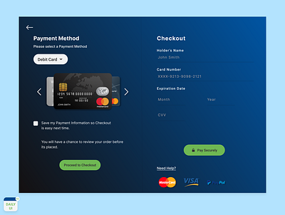 Daily UI - 02 Checkout ui
