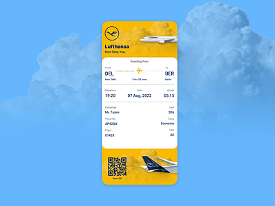 Daily UI - 24 : Boarding Pass