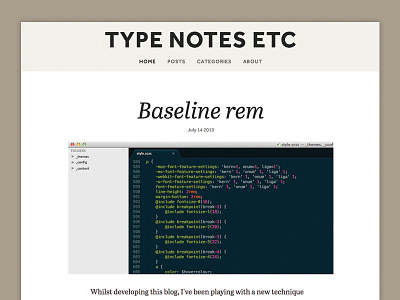 Type notes blog responsive type typography website
