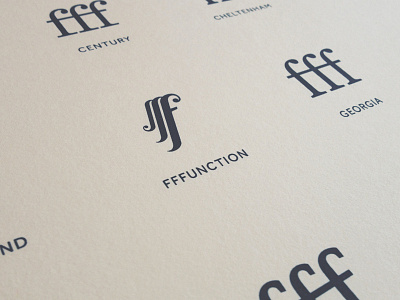 The long lost triple f ligature fffunction poster screen print