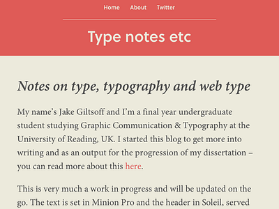 New blog blog responsive type typography