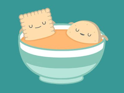 Loosen up a little! biscuit cookie cup drink enjoy illustration relax tea