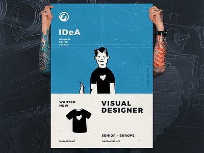 Visual designer wanted now