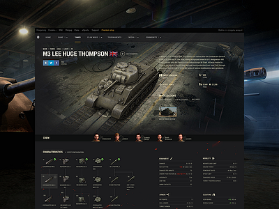 World of Tanks: Tankopedia interface tanks ui uidesign uitrends userexperience ux uxdesign wargaming webdesign worldoftanks wot