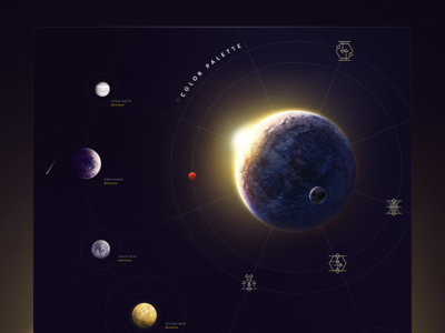 Master of Orion: Color palette case colors design games interface planets space ui ux wargaming web website