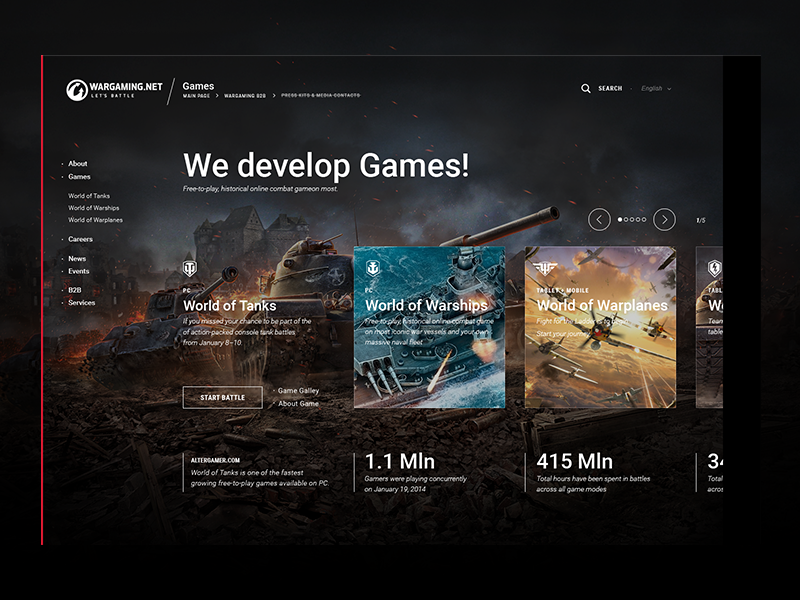 Wargaming.com tanks wargaming games icons design system web grid design ux ui webdesign portal