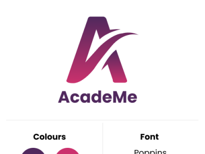 Logo for AcadeMe graphic design logo