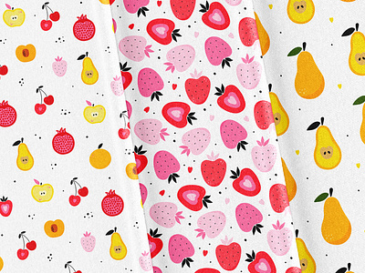 Fruits and berries pattern