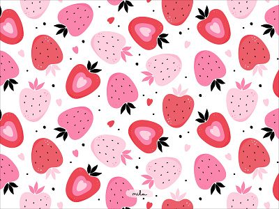 Strawberry fantasy wrapping paper