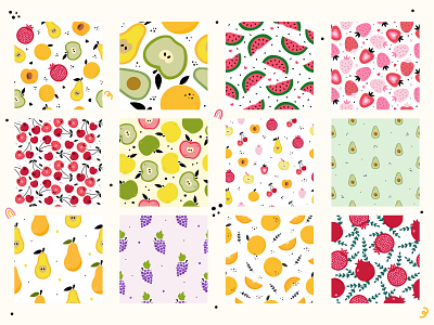 Fruit patterns collection