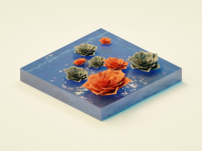 3D illustration flowers ver.2