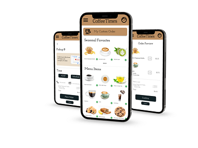 CoffeeTimes App app design ux