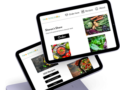 Two Suns Farm Web Design