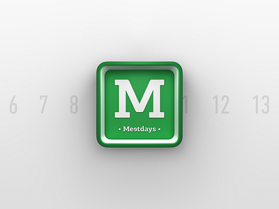 Meetdays Logo 3d brand branding business card logo meetdays qr qr code