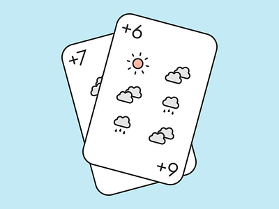 Weather Illustrations article cards clouds icons look at me look at media rain sun table the village weather