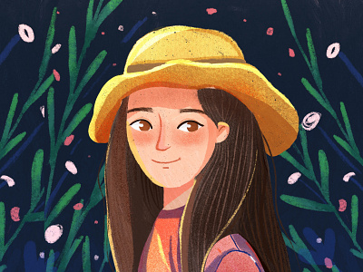 A girl potrait avatar girl girl illustration illustrator