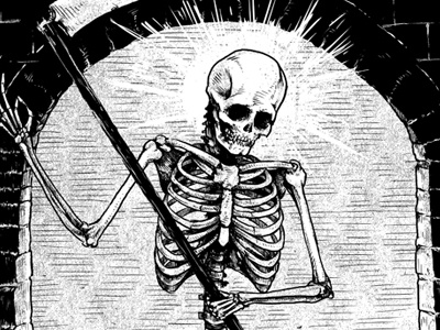 Little Death - Tarot bones death reaper skeleton