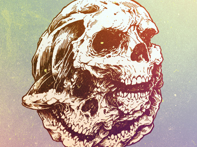 Colorful Skull Blob