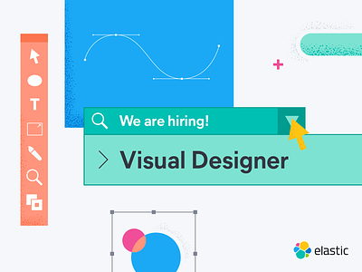 Elastic is hiring! branding design designer graphic design hiring illustration illustrator logo motion graphics ui vector visual designer