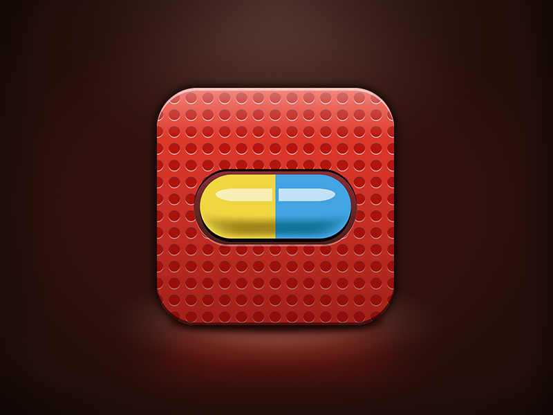 Antidoping App Icon app icon medical pill dots