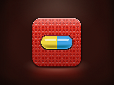 Antidoping App Icon app dots icon medical pill