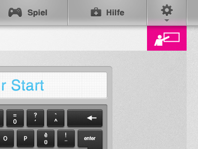 diffuse reflection icon keyboard navigation ui