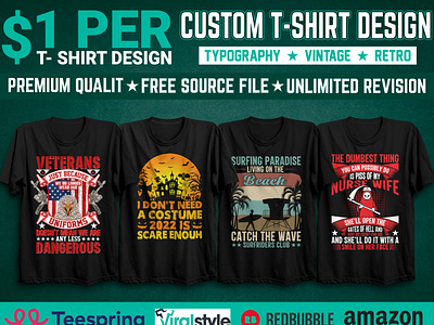 Custom T-Shirt Design Bundle