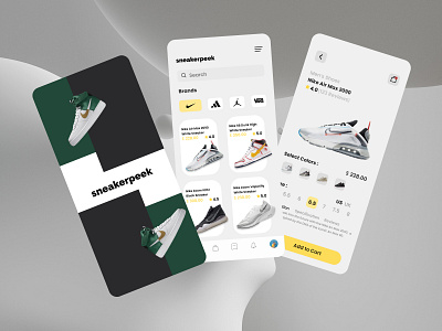 Shoe Mobile App app branding design ui ux