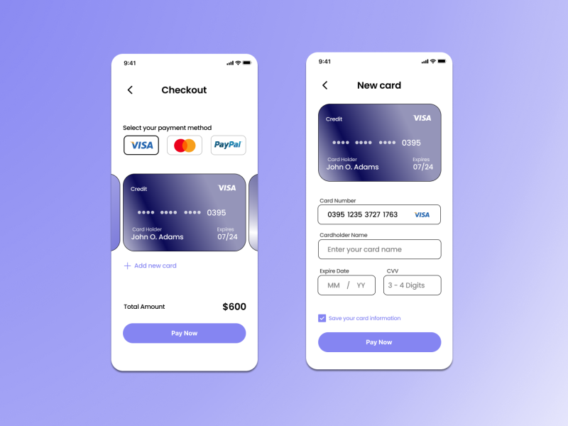 Credit Card Checkout by Godbeck Odame on Dribbble