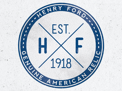 Grandpa Henry badge birthday blue card henry ford print