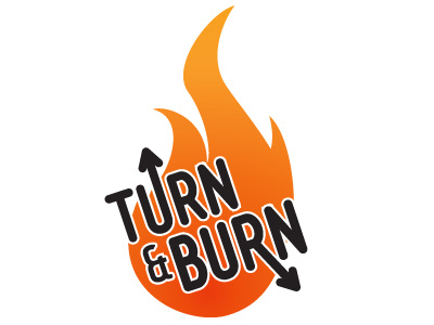 Turn And Burn 1 bbq design logo trucking