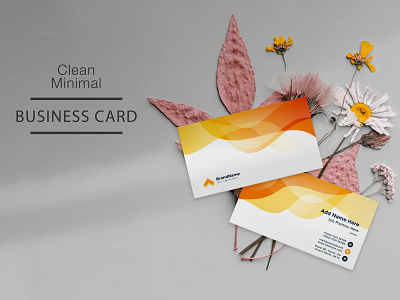 Business Card with Mockup banner design graphic design illustration logo typography vector