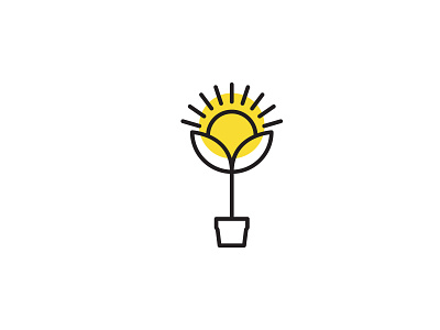 Sun Flower banner design graphic design illustration logo typography vector