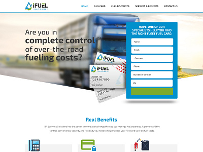Website UI Design for iFUEL network