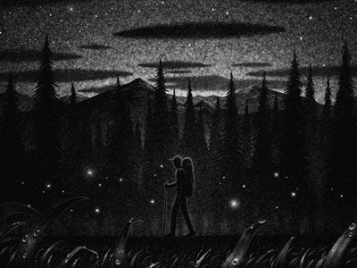 Night Hike illustration brian luong